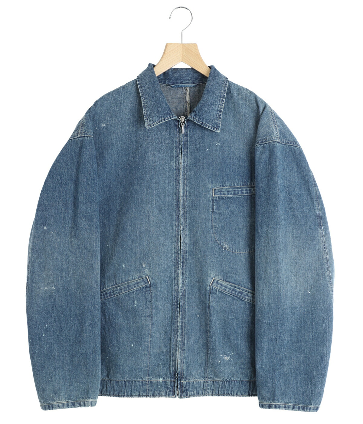 PORTER CLASSIC / ポータークラシック ： BREAKFAST DENIM ZIP UP JACKET ： PC-005-3847の画像