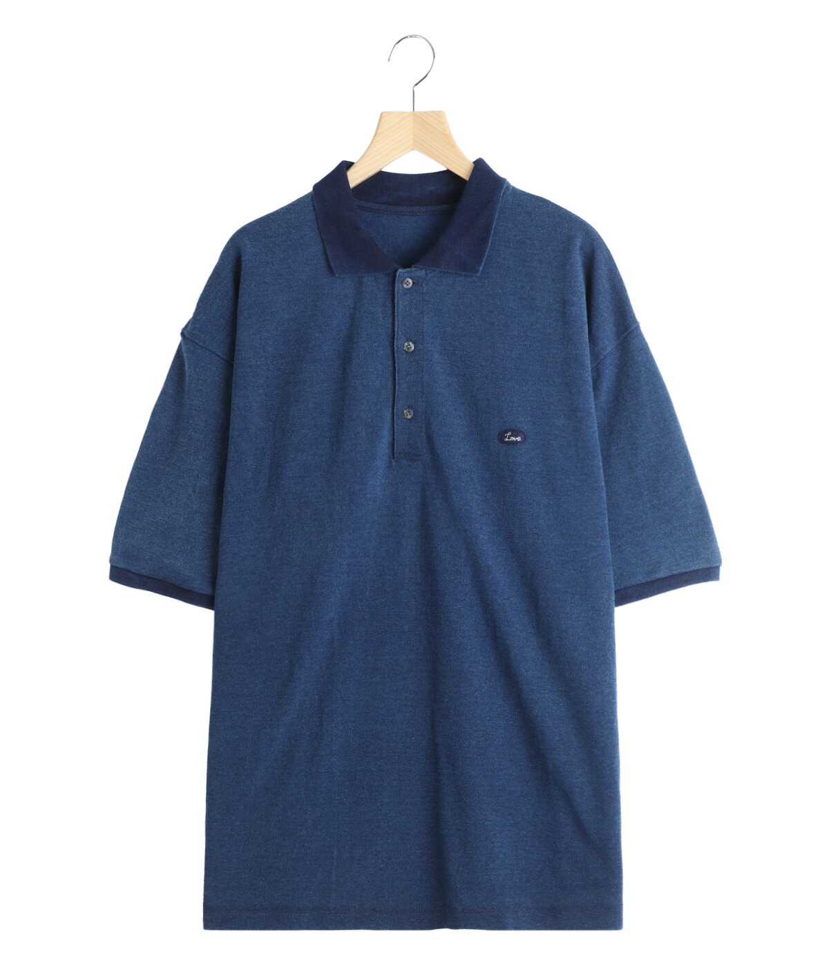 PORTER CLASSIC（ポータークラシック） ： H/W INDIGO POLO SHIRT / 全