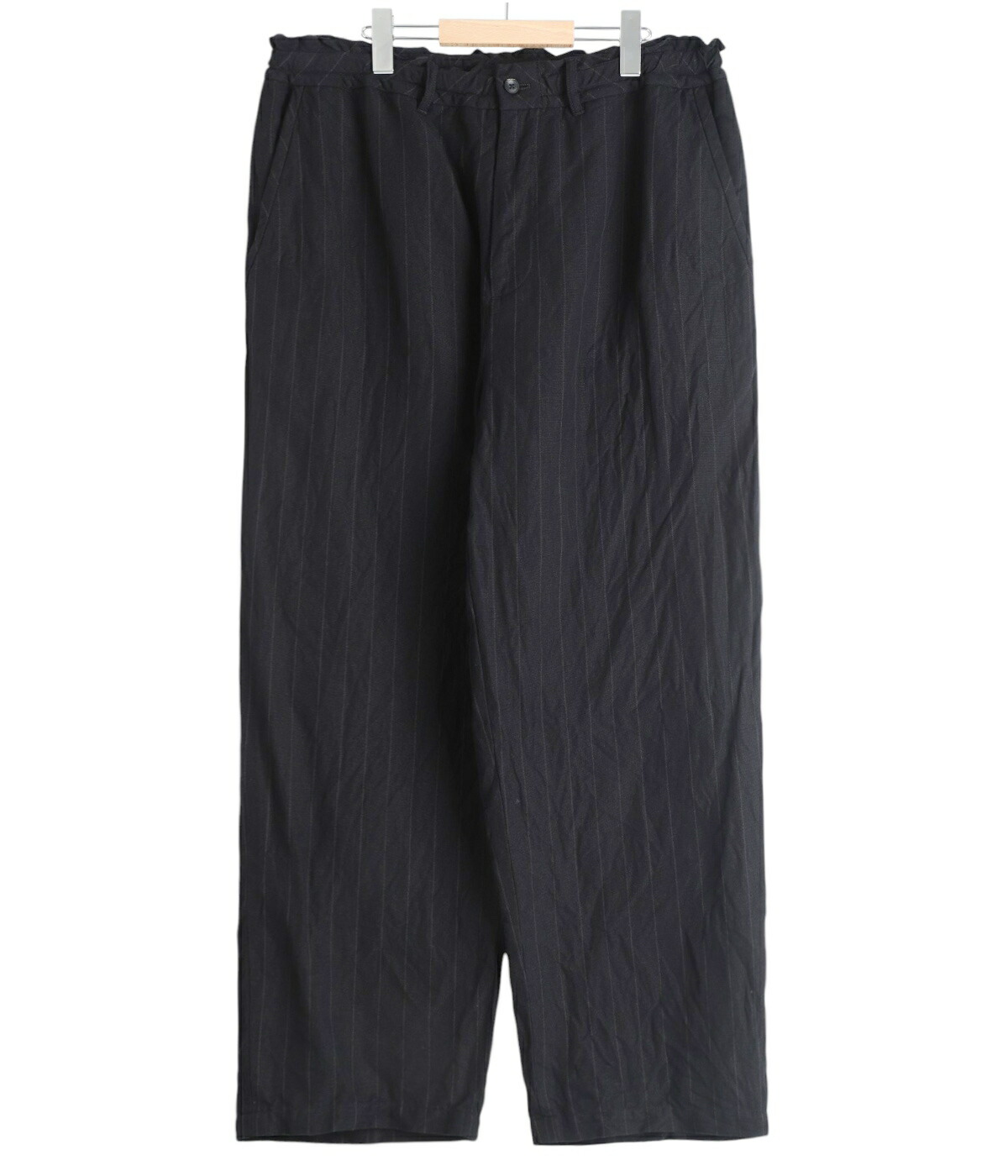 PORTER CLASSIC / ポータークラシック ： PIN STRIPE LINEN COTTON EASY PANTS / 全2色 ： PC-021-3904の画像