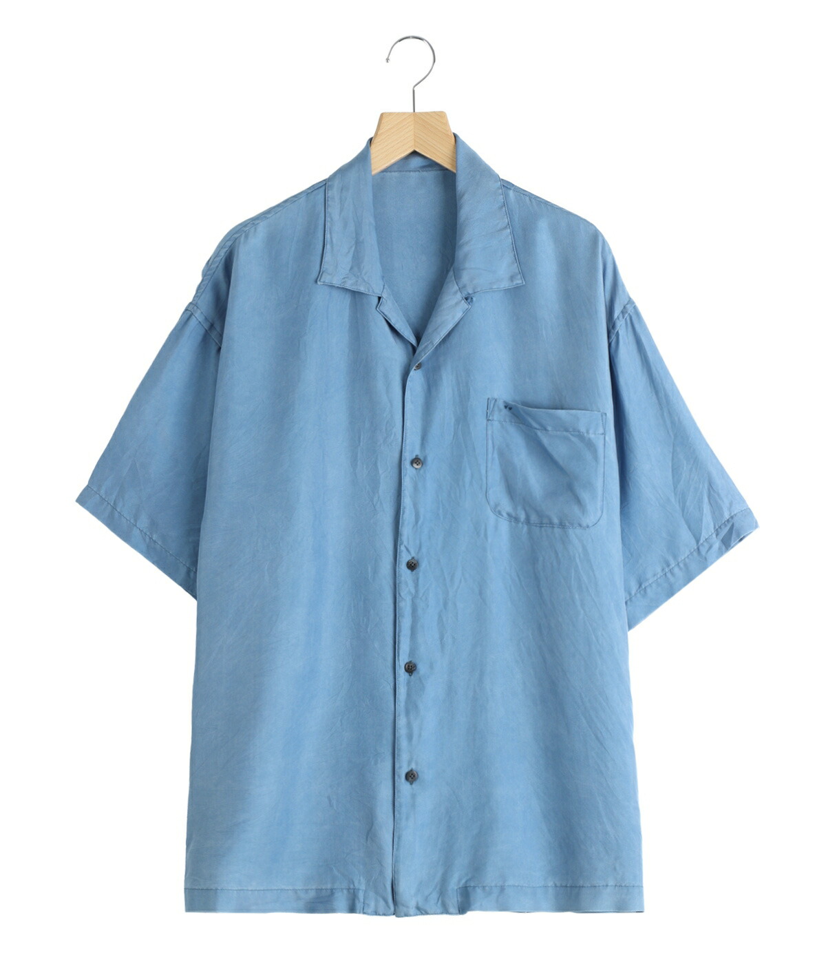 PORTER CLASSIC / ポータークラシック ： H/W INDIGO SILK SHIRT / 全2色 ： PC-024-3337-26SSの画像