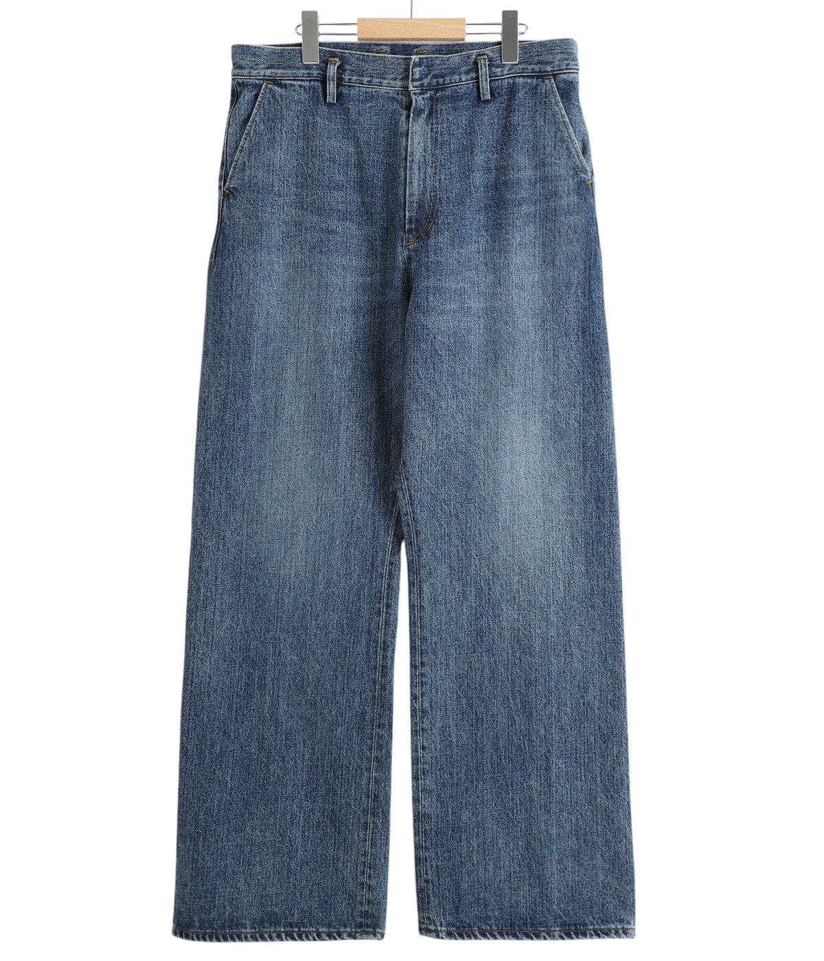 PORT BY ARK / ポートバイアーク ： Seamless Denim Pants - Vintage wash ： PO18-PT01