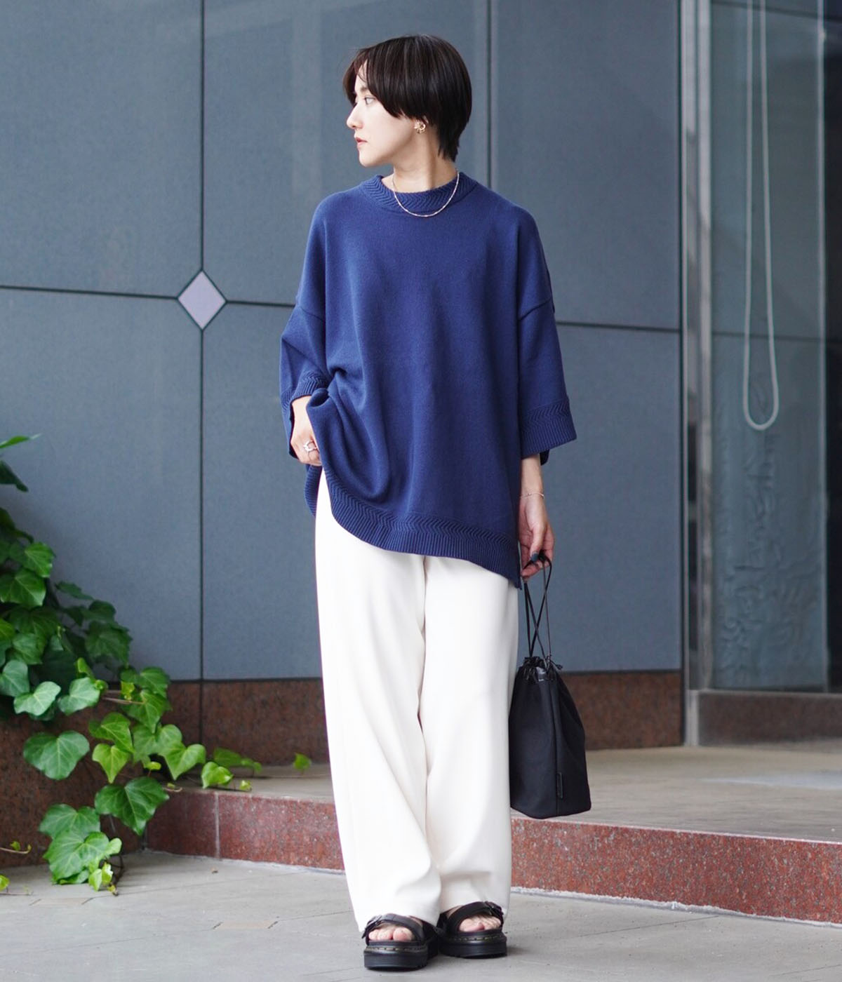 CLANE / クラネ ： 【レディース】RIB STRIPE TUCK PANTS / 全2色