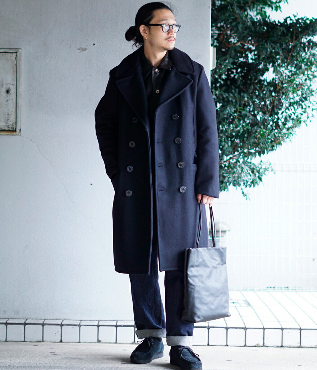 Men's Wool Knee Length Peacoat 714US
