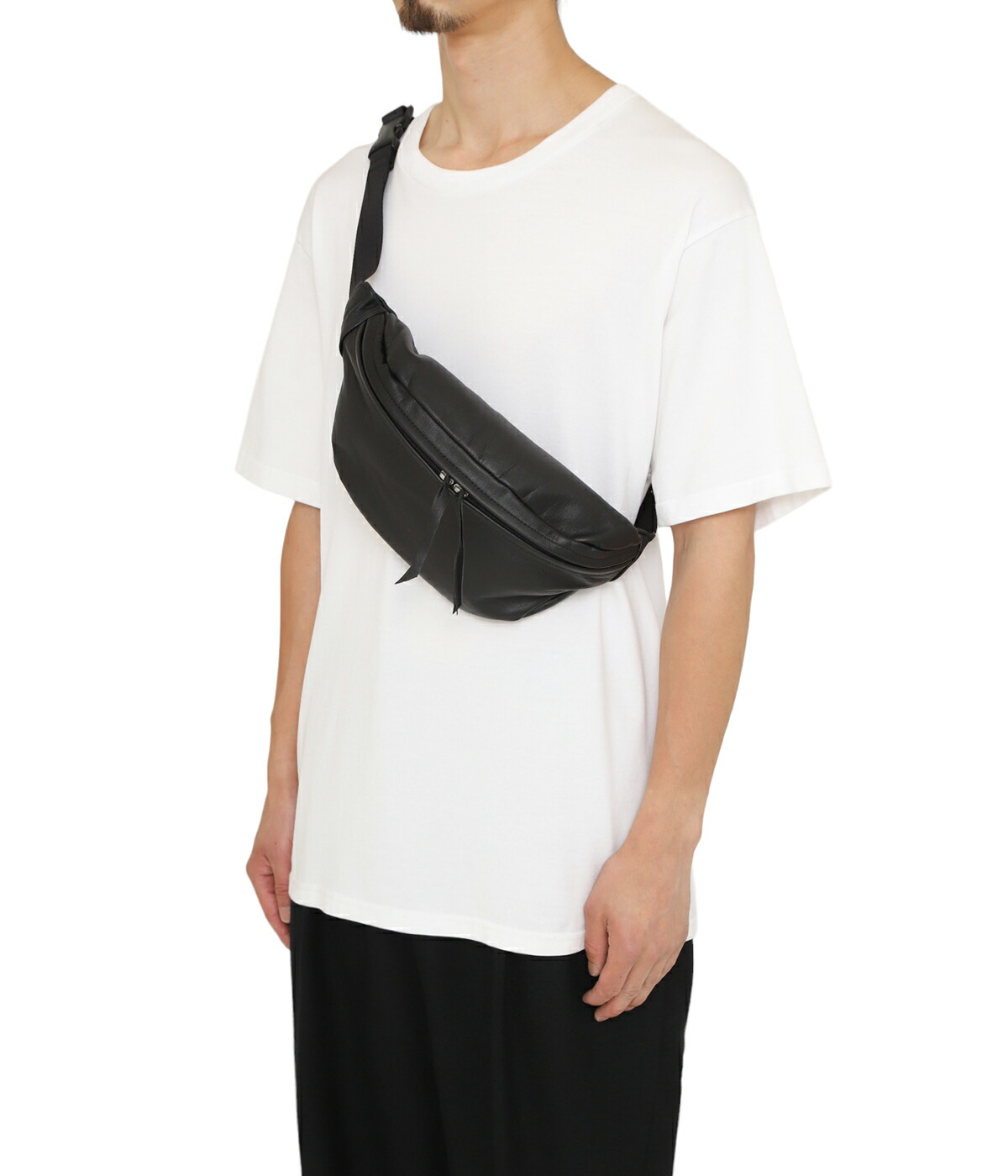 Hender Scheme ウエストベルトバッグ dark gray Hender Scheme / エンダースキーマ ： cow waist pouch bag tq