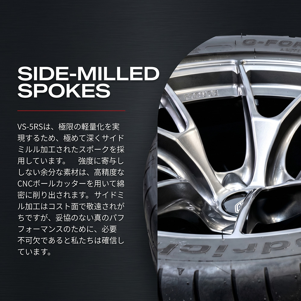 APEX VS-5RS 鍛造 ホイール 17x9 ET35: 17inch 9J+35 5x100 アンスラ