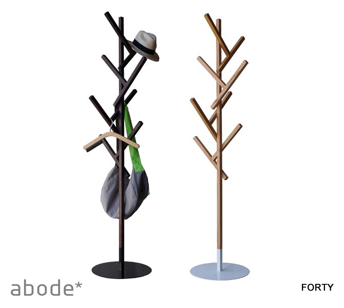 コートハンガー FORTY 日本製 木製 おしゃれ スリム 玄関 abode アボード 家具 インテリア 木の枝