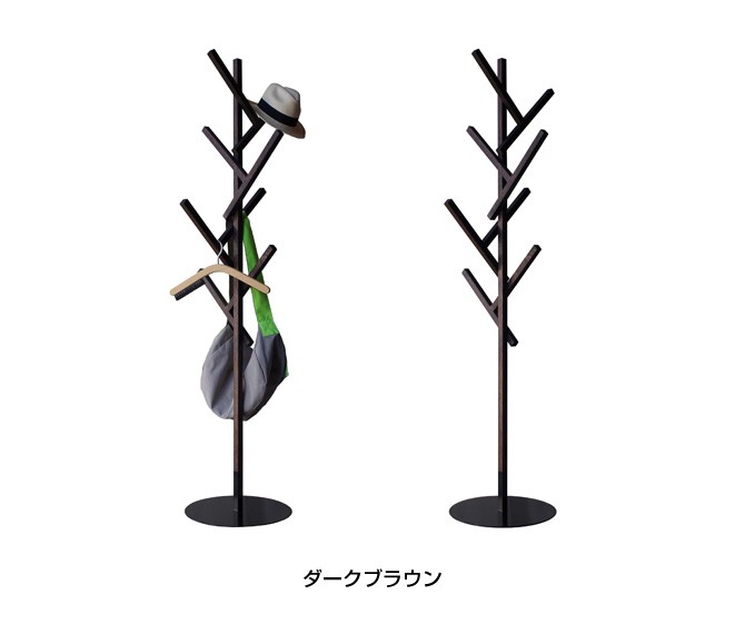 コートハンガー FORTY 日本製 木製 おしゃれ スリム 玄関 abode アボード 家具 インテリア 木の枝