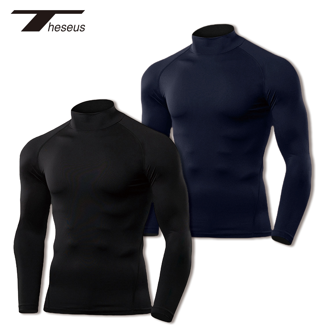 THESEUS テセウス コンプレッション 長袖 色違い2枚セット メンズ