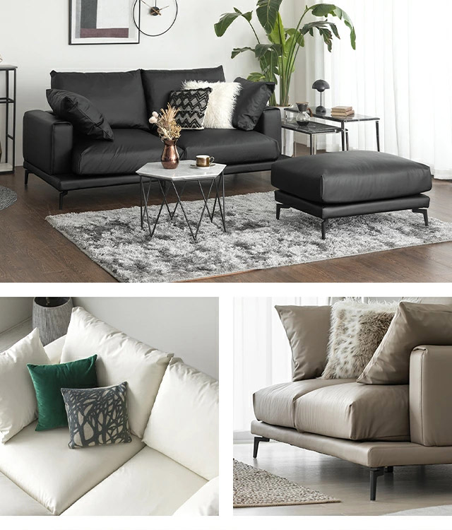 ソファー 3人掛け ソファ 3人掛けソファ 2人掛け EPU レザー 革 フェザー 羽毛 sofa モダン 肘付き 三人掛け 二人掛け おしゃれ 高級