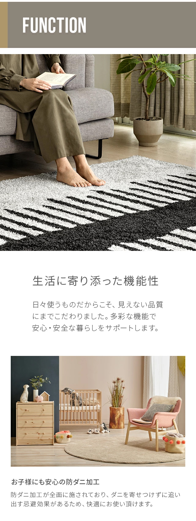 ARMONIA（アルモニア） ラグ カーペット 国産 日本製 デザインラグ