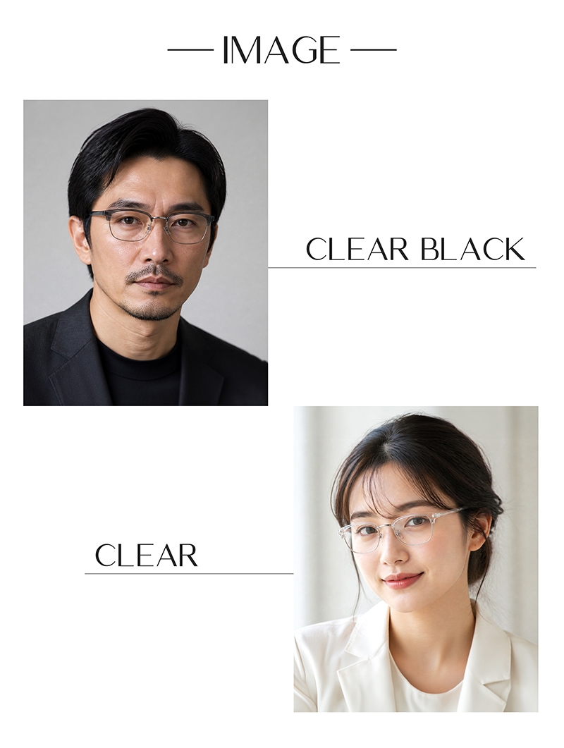 ブルーライトカット 老眼鏡】クリアサーモント 8739［全額返金保証