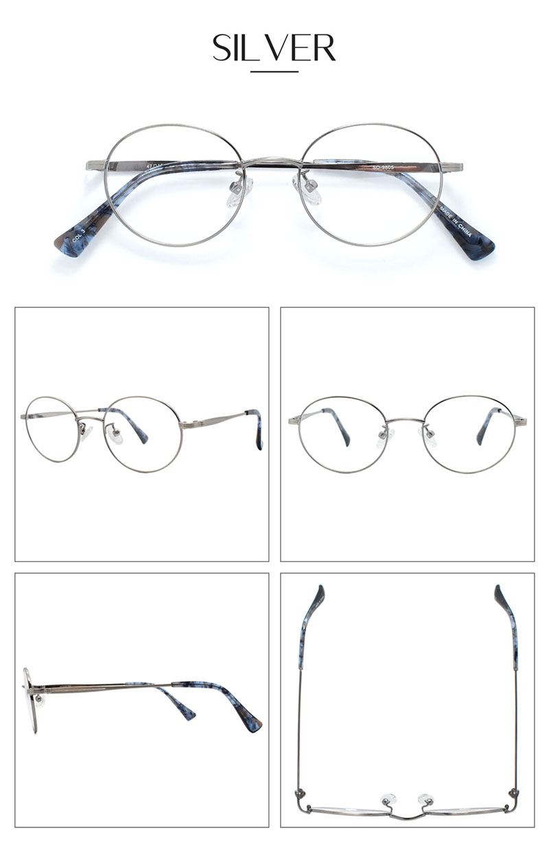 日本製 Nikon レンズ使用 遠近両用メガネ】ラウンドロイド SO-9805