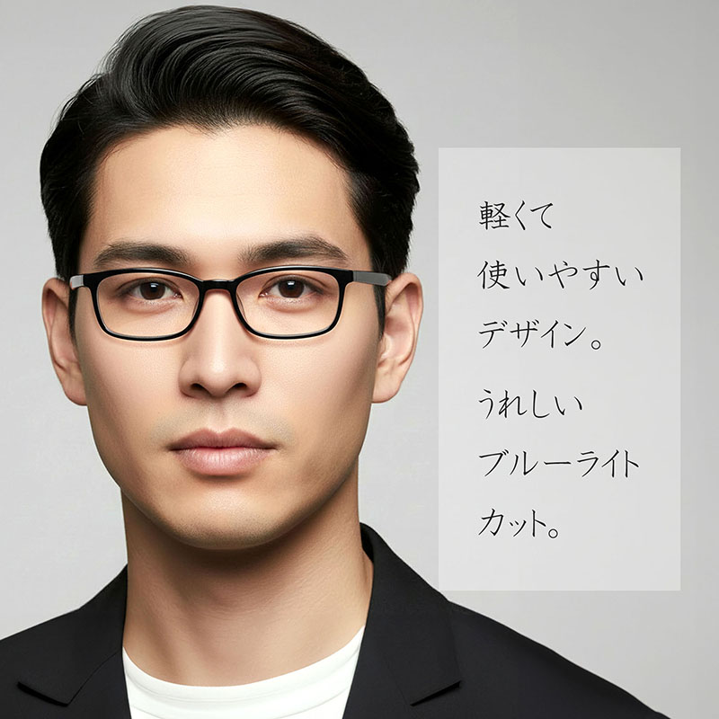 ブルーライトカット 老眼鏡】TRクリアカラー［全額返金保証］ 眼鏡