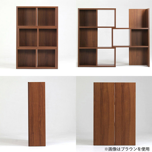 arne オープンシェルフ 飾り棚 オープンラック 白 フリーラック