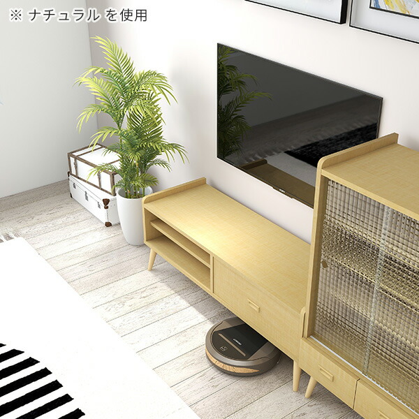 arne（アーネ） テレビ台 白 脚付き 120センチ 完成品 ローボード 120