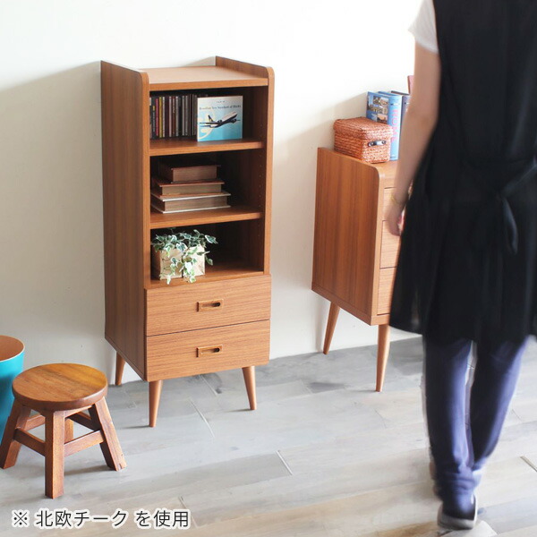 arne（アーネ） チェスト スリム サイドチェスト 白 ミニラック 木製