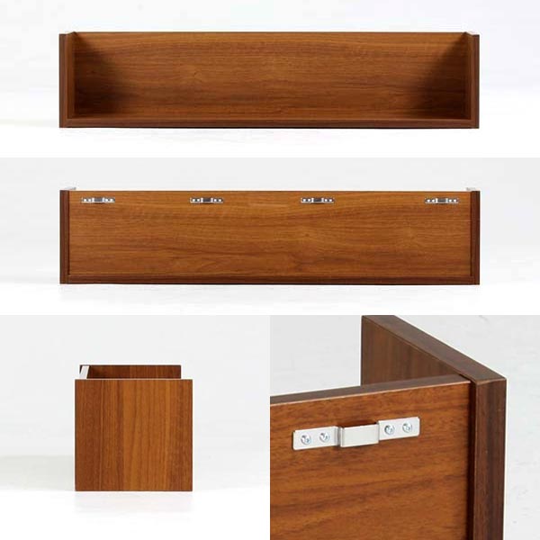 arne（アーネ） ウォールシェルフ 90cm 木製 白 ロング アンティーク