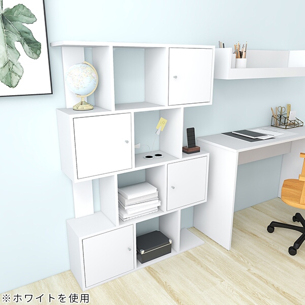 arne（アーネ） ウッドラック ホワイト ディスプレイラック 完成品