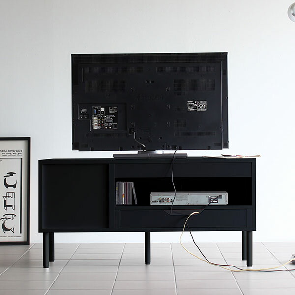 arne テレビ台 120cm ローボード テレビボード 120 黒 リビング