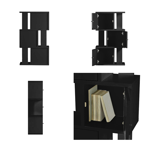 arne ディスプレイラック 完成品 本棚 s字ラック スリム オープン