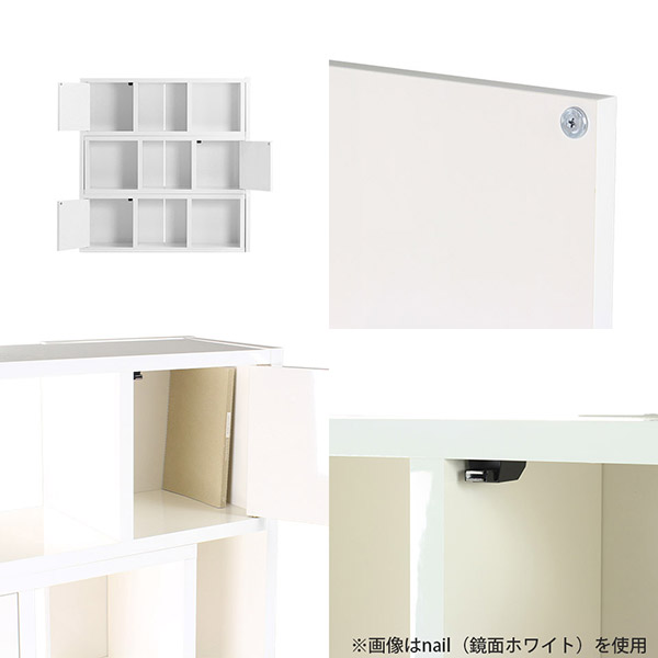 arne オープンラック 3段 オープンシェルフ キャビネット 白