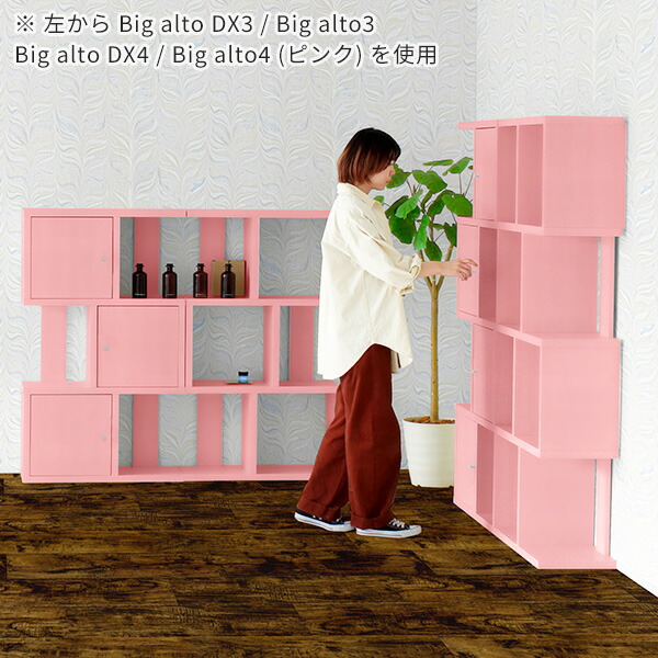 arne（アーネ） ディスプレイラック 完成品 扉付き 収納 間仕切り