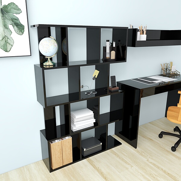 arne（アーネ） 飾り棚 本棚 ブラック おしゃれ オープンラック 黒