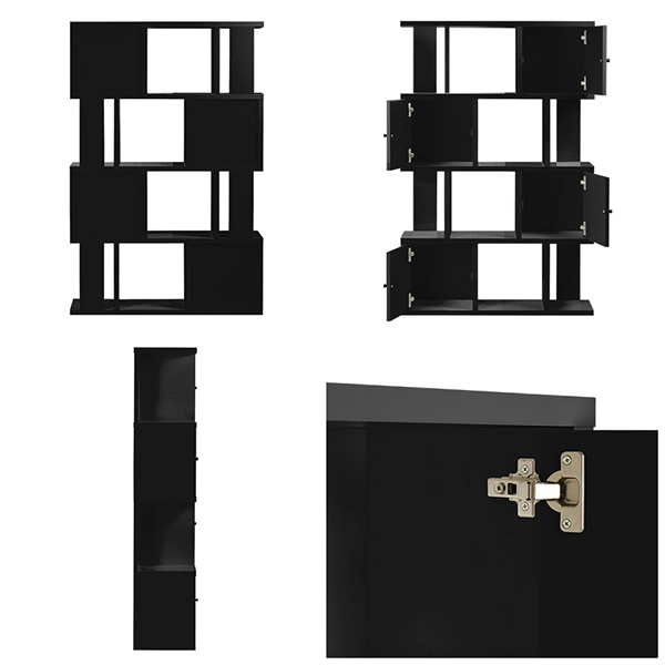 arne（アーネ） ディスプレイラック 完成品 本棚 オープンラック s字