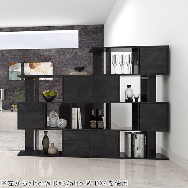 arne（アーネ） 本棚 扉付 ディスプレイラック 大容量 キャビネット