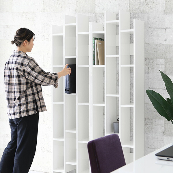 オープンシェルフ ディスプレイラック 141×121cm 奥行30 ホワイト 間仕切り 飾り棚 収納 リビング 白 縦横 中古家具 店頭引取歓迎 R8914 楽天市場】本棚 扉付 オープンラック スリム 棚 白 ディスプレイラック