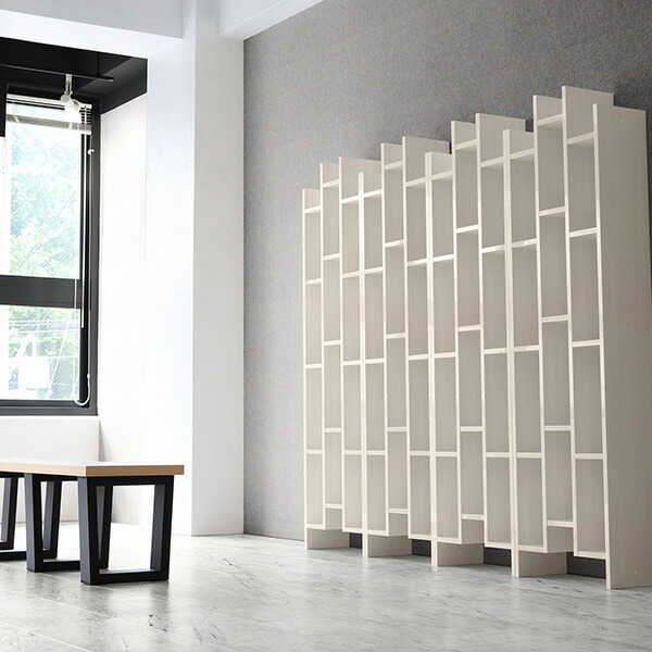 arne（アーネ） ディスプレイラック スリム ホワイト 完成品 ラック 約