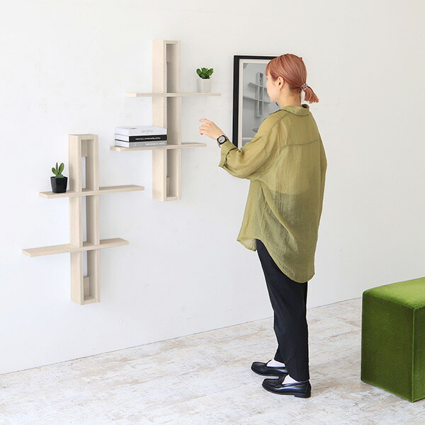 arne（アーネ） ウォールシェルフ 賃貸 白 ウォールラック