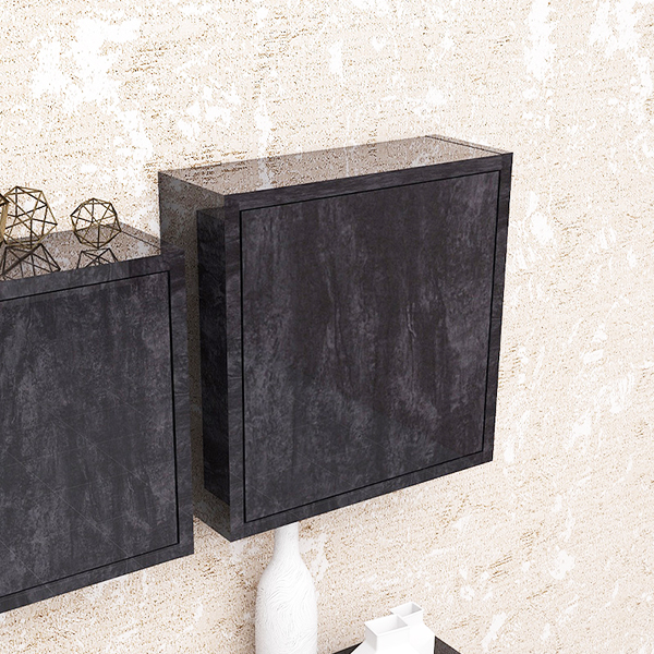 壁面ラック ウォールラック 壁掛けラック 扉付き ウォールシェルフ