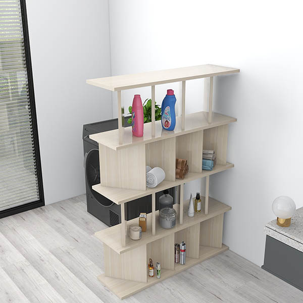 家具 飾り棚 パーテーション ラック アジアン家具 バリ家具 和 和風 仕切り棚 収納 インテリア おしゃれ DIY 中古品 宮城 MAX 収納ラック シンプル｜パーテーションラック 5×5/D30 aino