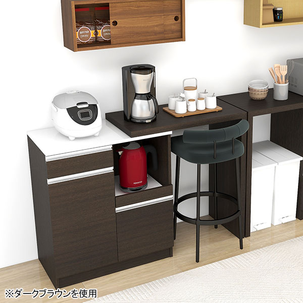 レンジ台 キッチンカウンター スライド棚 電子レンジ台 おしゃれ