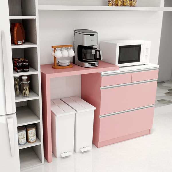 キッチン レンジ台（色：ピンク系）のおすすめ人気商品一覧 通販