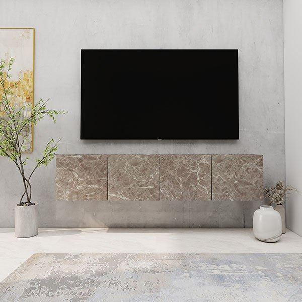テレビボード フロートテレビボード 幅180cm 奥行36cm リモコン操作可能 同色仕上げ