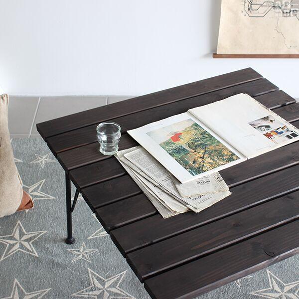 カフェテーブル 正方形 木製テーブル アンティーク アイアン 西海岸 ローテーブル ミニ 北欧 センターテーブル □｜arne-rack｜04