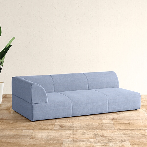 ローソファー デニムソファー 低い ごろ寝ソファー 片肘 カウチソファ