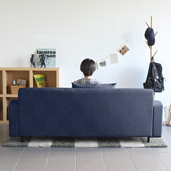 arne（アーネ） ローソファー 3人掛け 脚付き レザー 座面広い 2.5p