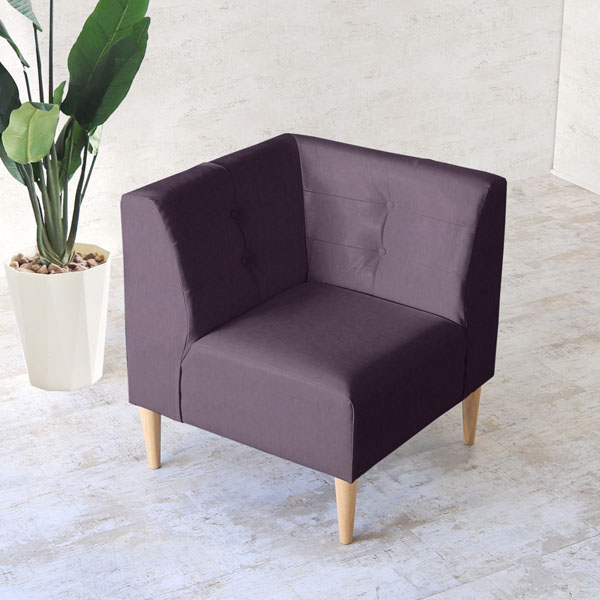 ダイニングソファ 一人掛け 合皮 1人掛けソファ レザー コーナー