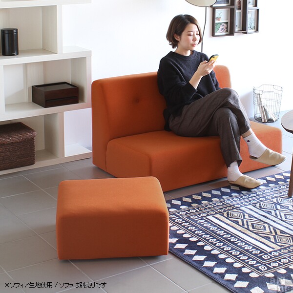 arne（アーネ） オットマン ベロア ミニ ソファー 一人用 足置き