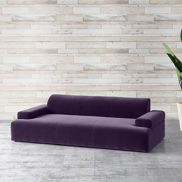 ソファー 3人掛け ソファ ベロア ローソファー 2.5人掛け 脚なし