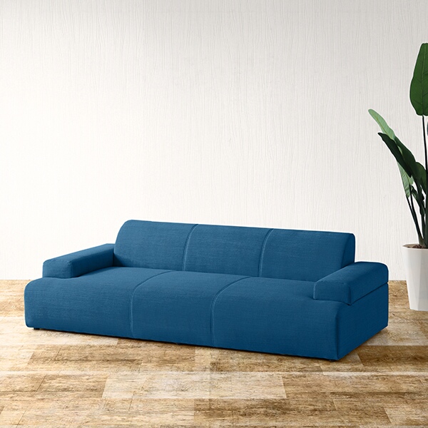 寝れるソファー 3人掛け ソファー 脚なし 座面が広い おしゃれ 高級感