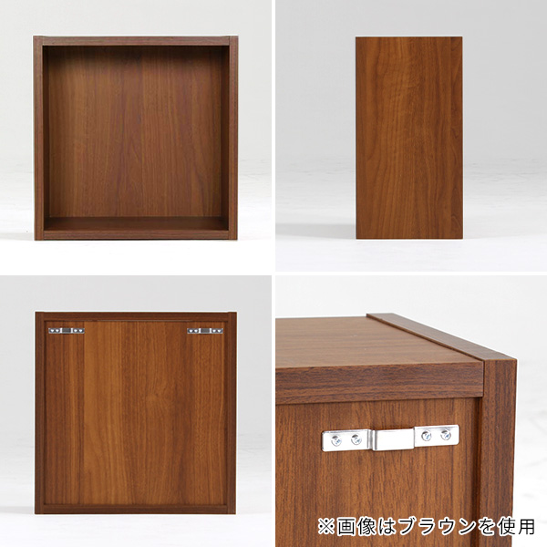 賃貸可能/壁付け食器棚/飾り棚 arne ウォールシェルフ ボックス 白 ボックス型 ウォールラック