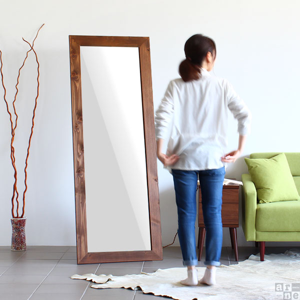 鏡 壁掛け 全身 日本製 アンティーク 全身鏡 大きい ワイド 大型 ミラー 壁掛け鏡 木製 壁掛けミラー ウォールミラー ▽｜arne｜02