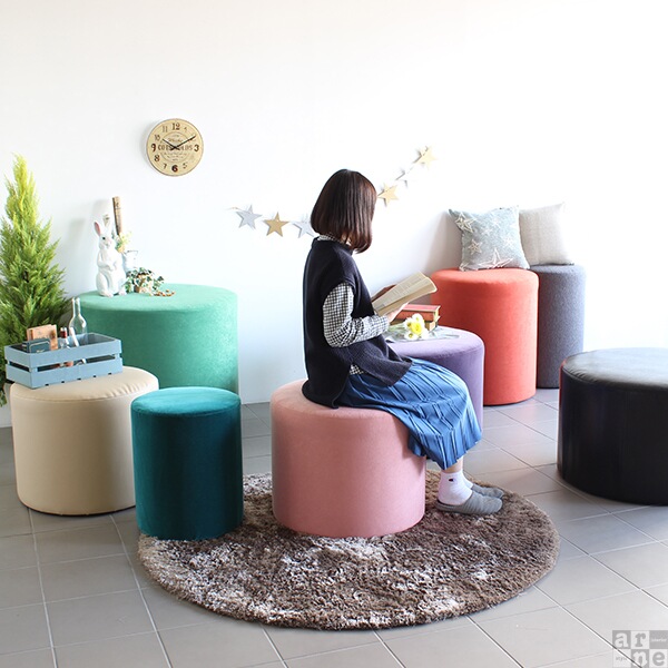 arne 丸イス スツール 円柱 ソファ 一人掛け 椅子 オットマン 丸