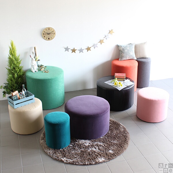 円柱型スツール グリーン大 円柱型スツール グリーン大