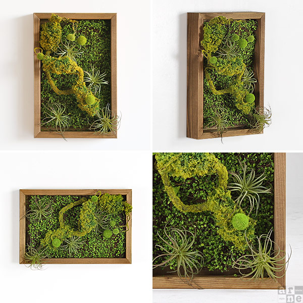 光触媒 フェイクグリーン 壁掛け 額 壁 ウォールパネル インテリア