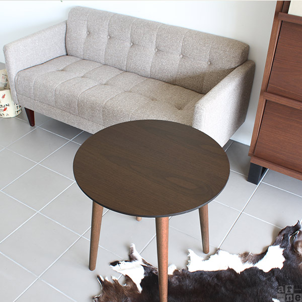 arne（アーネ） リビングテーブル サイドテーブル ウォールナット 丸